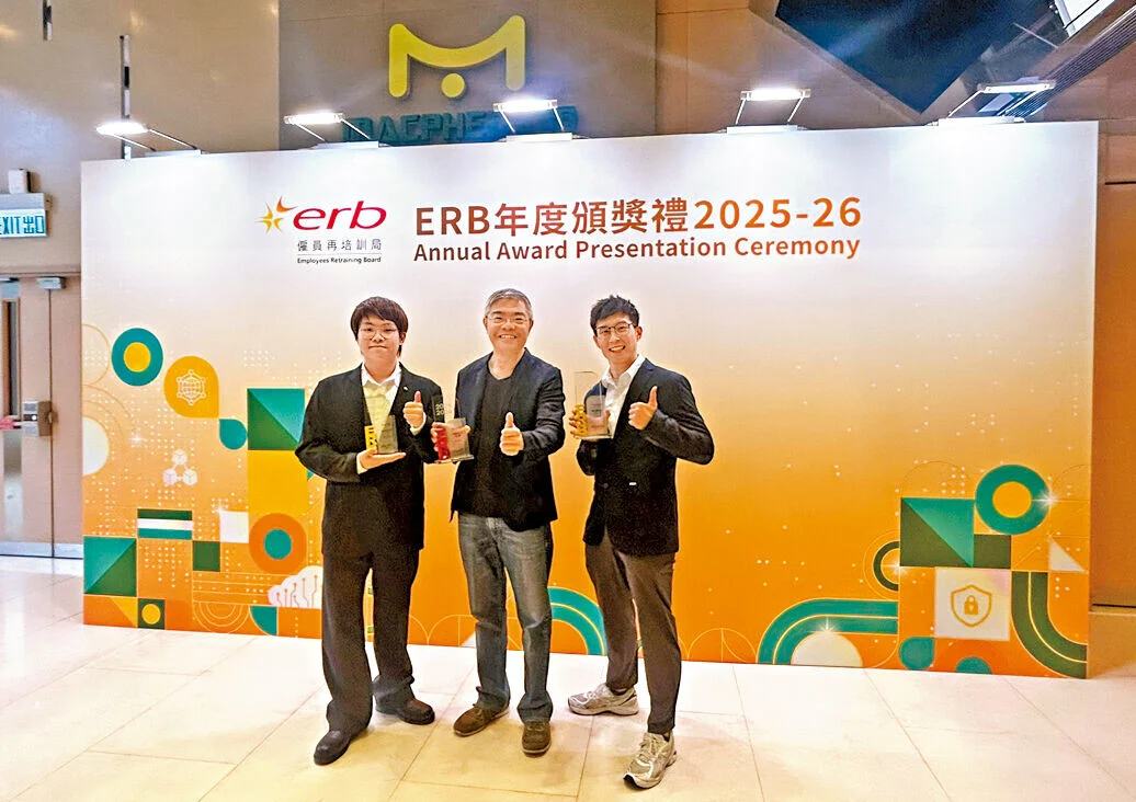 左起:方文希、何沛亨和馬偉豪。
左起:方文希、何沛亨和馬偉豪。